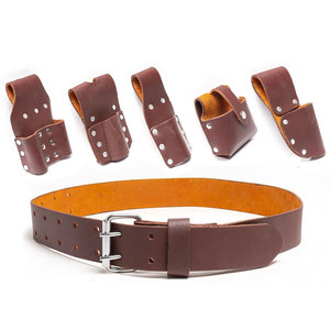 Professional Electrician <b>Tool</b> Bag with Belt for Men Premium Quality Genuine Leather Best Supplier <b>Tool</b> Kit - Product Image 2