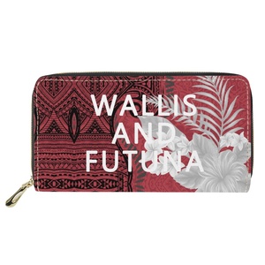 Productos de Venta caliente Impresión bajo demanda Impresión tribal personalizada de Polinesia Wallis y <span class=keywords><strong>Futuna</strong></span> Cartera larga exquisita y elegante - Product Image 3