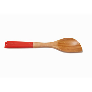 Juego de utensilios de cocina de madera, 5 piezas, mangos coloridos para cocinar y servir - Product Image 2