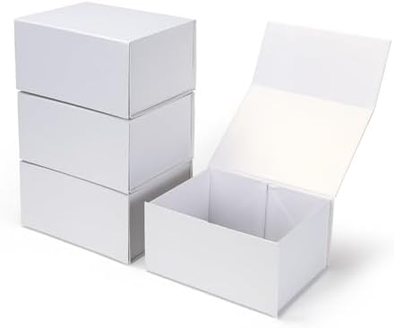 4 pack white-8x6x4 inch