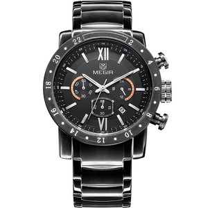 MEGIR <span class=keywords><strong>3008</strong></span> Montre Homme de Haute Qualité Mouvement Quartz Meilleur <span class=keywords><strong>Prix</strong></span> Multifonctionnelle Acier Inoxydable Affichage de la Semaine Boîte de Montre Luxe - Product Image 4