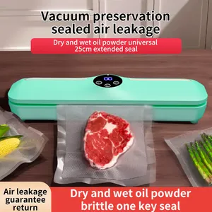 Sellador de conservación de alimentos al vacío con pantalla de cristal líquido Máquina de sellado automático para almacenamiento de alimentos