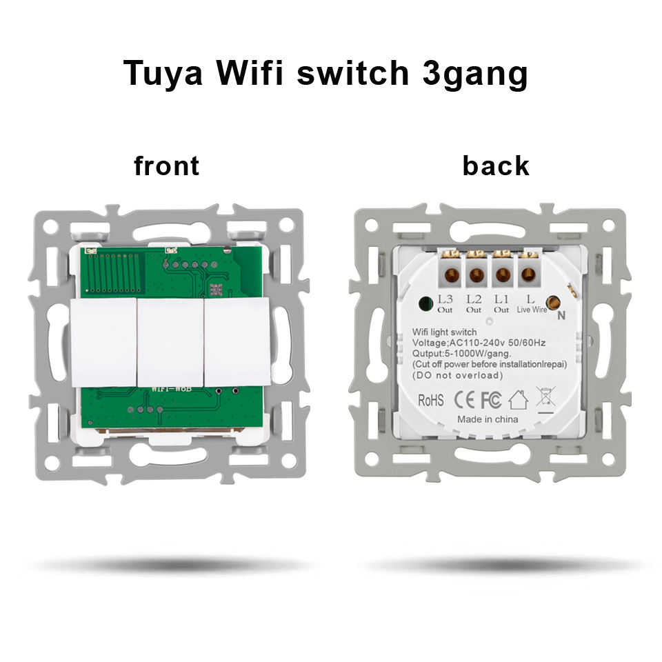 Interrupteur Wifi Tuya 3gang_