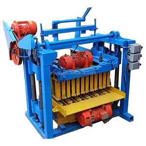 High quality QTJ4-40 industrial use cement concrete brick block making machine machinery equipment Mozambique Mauritania