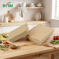 Boîtes à emporter en papier kraft, contenants alimentaires à emporter pour restaurant
