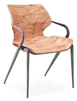 Chaise de salle à manger moderne en contreplaqué courbé de grande qualité pour chambre et salon, mobilier de maison