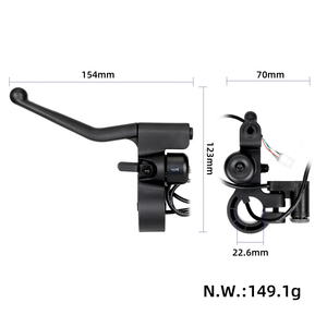 Palanca de Freno Izquierda Original con Botón de Intermitente y Campana para Patinete Eléctrico MI 6 MI6 LITE, Accesorios de Ensamblaje de Manillar de Freno - Product Image 5