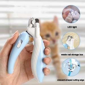 Quiet Stainless Steel Luxury <b>Pet</b> Nail <b>Clipper</b> Grinder with LED Light Battery Powered Box Packaging Safety Guard <b>for</b> Dogs & Cats - Product Image 6