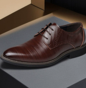 Zapatos Oxford Negros con Puntera Reforzada para Hombre, con Cordones, Formales, para Negocios y Caminar - Product Image 4