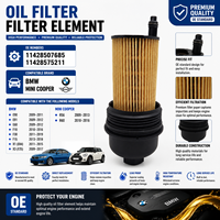 Coperchio del Serbatoio dell'Olio di Qualità Originale per BMW E84 R57 2011-2015, R60 2010-2016, R61 2012-2016 OE 11428507685+ 11428575211