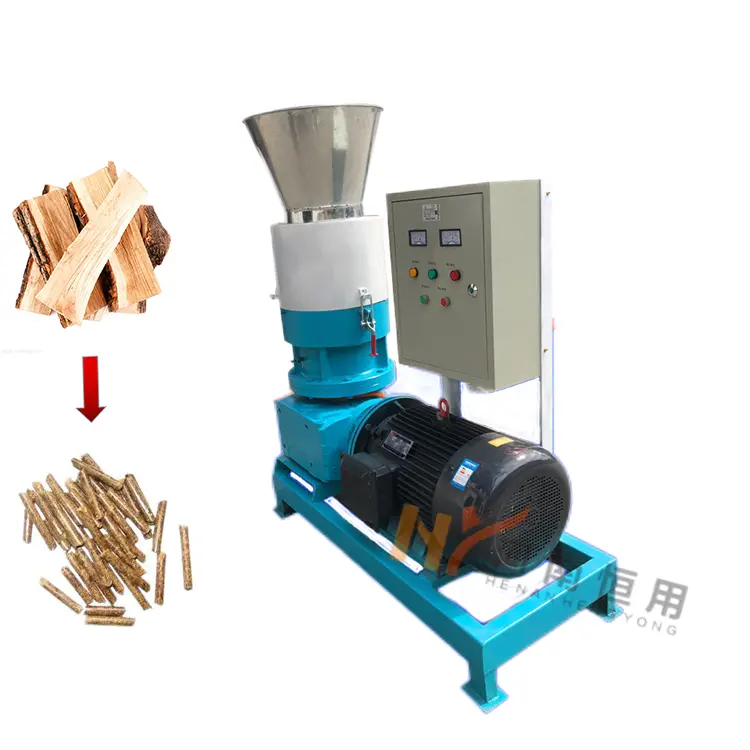 Professionele Vlakke Matrijs Pellet Molen/Pers Biomassa Hout Zaagsel Pellet Machine Voor Biobrandstof