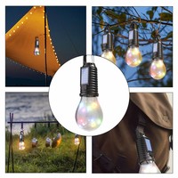 Lampe solaire rechargeable de haute qualité à sept couleurs avec fil de cuivre, guirlande lumineuse d'ambiance, lampe solaire de camping