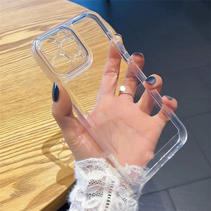 Custodia in <span class=keywords><strong>Silicone</strong></span> morbido <span class=keywords><strong>trasparente</strong></span> di lusso <span class=keywords><strong>trasparente</strong></span> <span class=keywords><strong>Cover</strong></span> antiurto per <span class=keywords><strong>iPhone</strong></span> 17 16 <span class=keywords><strong>11</strong></span> Pro Max XR accessori per telefoni cellulari - Product Image 3