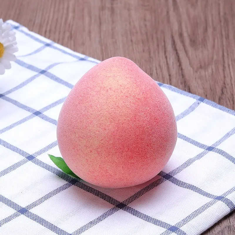 E476 Artificial Peach Large Plastic Decorative Peaches Pink Fruit Home Kitchen Decoration