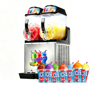 Commercial 110V 220V <b>Slushie</b> <b>Machine</b> New Large Capacity 3*12L Double Tanks Frozen Drinks Ice Beverage Dispenser - Product Image 6