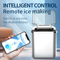 Otomatik APP kontrol kendini temizleme tezgah ev kullanımı için buz yapım makinesi taşınabilir buz yapım makinesi makinesi