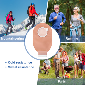 Fournitures médicales Zodelo, fermeture velcro opaque en deux parties, désinfectant à infrarouge lointain, certifié CE, 16x28 cm, soins de stomie, soins d'iléostomie - Product Image 6