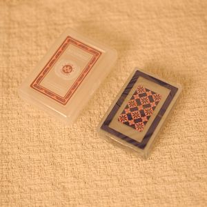 Cartes à jouer en plastique PVC transparent à bordure creuse, haute résistance, anti-pliage, lavables, créatives, pour <span class=keywords><strong>poker</strong></span> de table en tournoi en intérieur - Product Image 5