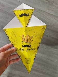 <span class=keywords><strong>Porta</strong></span> Coni Personalizzati in Carta Riciclabile per Patatine Fritte, Crêpe e Patatine - Confezione da Asporto - Product Image 5