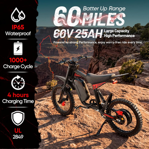 Eahora FT-07 Contrôleur Lithium Haute Capacité 60V 50A pour Vélo Électrique Adulte, Frein à Disque, Double Suspension, Conquiert les Pentes Élevées de 35°, 250Nm, Vélo Tout-Terrain Électrique - Product Image 5