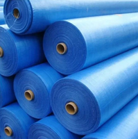 Rouleaux de bâche en tissu HDPE PE de poids moyen du fabricant, enduits imperméables, tricotés, pour usage industriel, extérieur et agricole