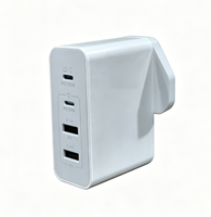 Charger PD 120W Grosir, Pengisian Cepat, Adaptor Dinding Dual USB C untuk iPhone untuk Samsung 4 Port QC3.0