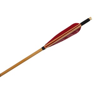 12-gói 33-inch bằng gỗ bắn cung mục tiêu mũi tên thép handmade lĩnh vực recurve cung nỏ săn bắn thực hành gà tây lông <span class=keywords><strong>fletching</strong></span> - Product Image 6