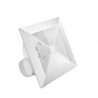 Ventilateur d'extraction mural en plastique ABS à haut régime, silencieux, avec roulement à billes, petit ventilateur électrique pour salle de bain, extraction d'air frais, personnalisable OEM