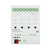 Prix usine 4 fois 16A KNX/EIB Module de commutateur d'actionneur de lumière intelligente Système de maison intelligente KNX