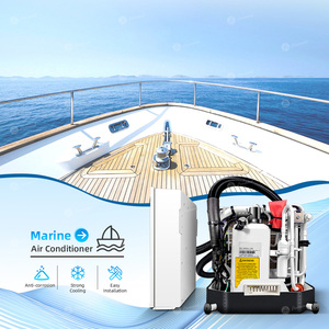 Climatisation marine haute puissance OEM 24000 BTU 220V DC Inverter R410A pour grands yachts/navires, auto-contenue, refroidissement à l'eau de mer - Product Image 2