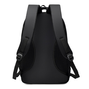 Men's <b>Backpack</b> <b>Large</b> Capacity Lightweight Business Travel Laptop Bag Solid Color Detachable Straps - Product Image 1