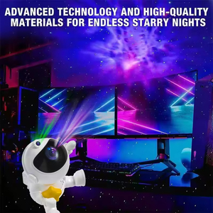 Laser Astronauta <b>LED</b> Projector with Remote Control for Kid Bedroom & Hotel Use Multi-Color Sky Star Night Sky Projector - Product Image 3