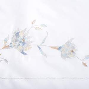 100% coton draps de lit respirant King Size drap de lit blanc hôtel couette ensemble de couverture de lit - Product Image 4