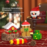Nuevos Productos Transfronterizos: Set de Regalo de Bloques de Construcción Sorpresa de Cuenta Regresiva de 24 Días para Navidad, Juguetes de Construcción Navideña con Partículas Pequeñas
