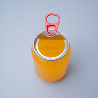 Bouteille en plastique transparente de qualité alimentaire de 400 ml avec logo personnalisé, bouteille PET jetable pour boissons gazeuses et boissons, avec ouverture facile