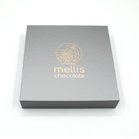 Boîte d'emballage cadeau écologique en chocolat de luxe en relief DHP fabricant logo personnalisé papier rigide fermeture magnétique aliments pour bébés