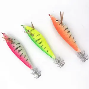 Fishing Hook Squid Jig Artificial Fishing Bait Lure Top Quality Japanese Baits Fishing Lures With Stainless Steel Hook