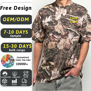 Thời Trang Phố Nhà Sản Xuất Số Lượng Lớn Mặt Trời Faded Quá Khổ T-Shirts Cho In Ấn Unisex Cổ Điển Boxy Bất Tree Camo T Áo Sơ Mi Cho Nam Giới - Product Image 1