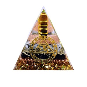 Pilar de Cristal Epoxi con Ojo de Tigre y Grabado Interno, Decoración para el Hogar, Adorno de Escritorio - Product Image 5