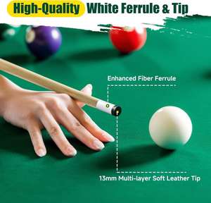 Taco <span class=keywords><strong>de</strong></span> <span class=keywords><strong>Billar</strong></span> Corto <span class=keywords><strong>de</strong></span> Acero Inoxidable <span class=keywords><strong>de</strong></span> 1 Metro y 2 Piezas para Niños y Adultos, <span class=keywords><strong>Mini</strong></span> Taco <span class=keywords><strong>de</strong></span> <span class=keywords><strong>Billar</strong></span> Duradero para Práctica y Entrenamiento - Product Image 5