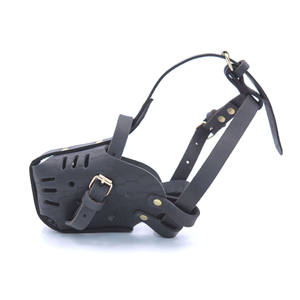 Fournitures pour animaux de compagnie <span class=keywords><strong>berger</strong></span> <span class=keywords><strong>allemand</strong></span> dalmatien formation muselière en cuir réglable pour animaux de compagnie - Product Image 4