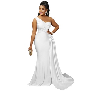 Nuevo Vestido de Verano para Mujer, Estilo Europeo, Sexy, de un Solo Hombro, Ajustado, con Abertura, sin Mangas, para Fiestas Nocturnas - Product Image 1