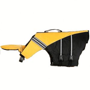 เสื้อกั๊กป้องกันสัตว์เลี้ยงผ้าอ๊อกซ์ฟอร์ดสะท้อนแสงปรับได้ชุดว่ายน้ำลายพรางสำหรับสุนัขผู้ช่วยชีวิตสำหรับว่ายน้ำในฤดูใบไม้ผลิ - Product Image 5