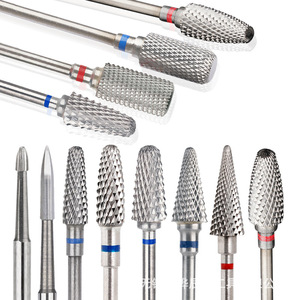 Herramienta de taladro de uñas de acero de tungsteno cinco en uno con cabezales de molienda de cerámica Broca de eliminación de uñas de color primario dorado Producto transfronterizo - Product Image 3