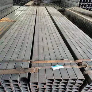 Pabrik langsung persegi hitam persegi panjang baja pipa dan tabung mulus logam karbon baja persegi mesin pembuat tabung