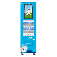 Distributeur automatique électronique Yunyin avec écran tactile de 21,5 pouces, système d'exploitation Android et refroidissement par compresseur, à vendre