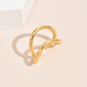 Orecchini a Cerchio Annodati da Donna, Gioielli di Moda Stile Street - Product Image 3