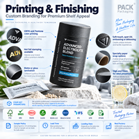 Emballage en tube de papier de qualité alimentaire personnalisé, conteneur cylindrique en carton pour poudre, complément alimentaire, thé, café avec doublure en aluminium