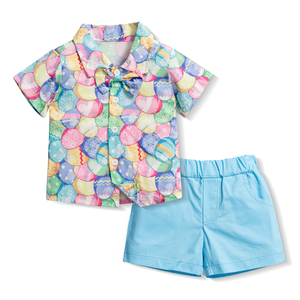 Vestiti da bambino per la prima 2025 estate da 1 a 6 anni bambini vestiti di Pasqua Set di abbigliamento per bambini - Product Image 1