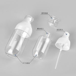 Botellas de suero de alta gama, botellas de tónico con pulverizador fino, dispensadores de loción PET con bomba, botellas vacías estilo IPSA para el cuidado de la piel. - Product Image 4